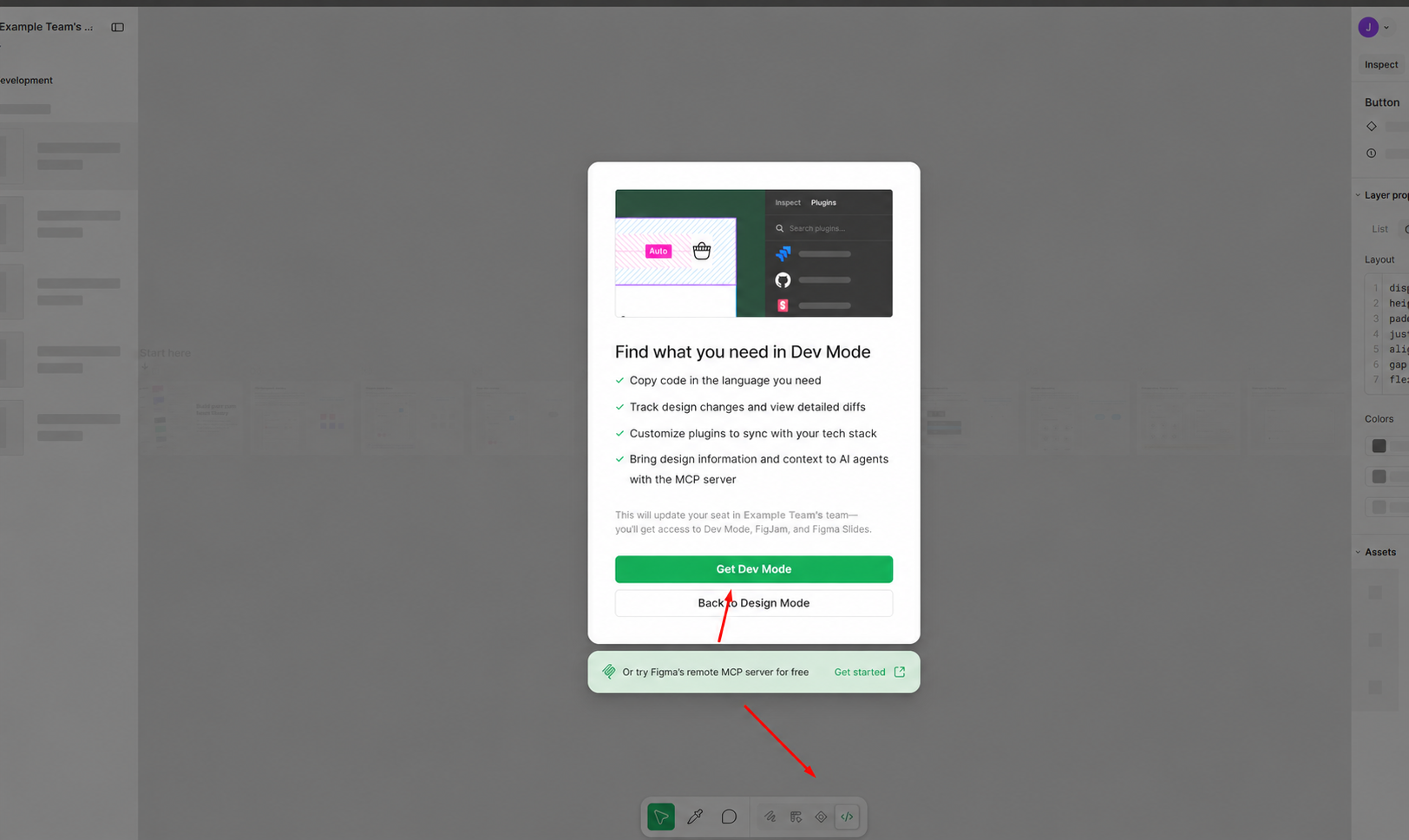 3. Open a file and check Dev Mode